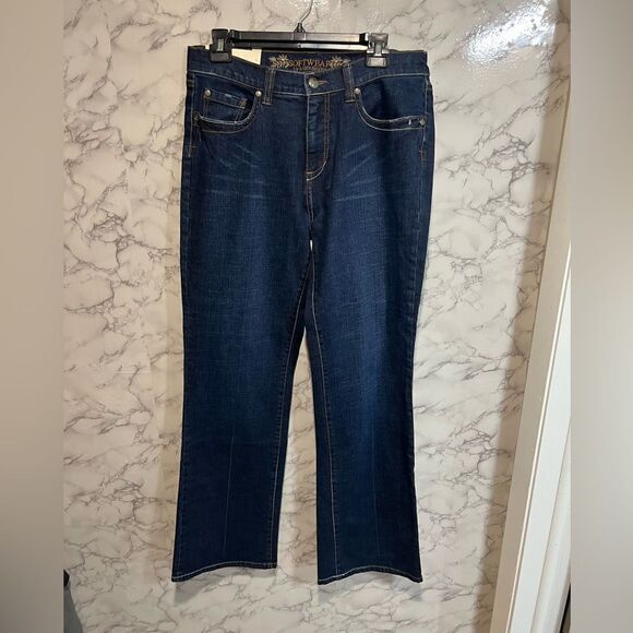 NEW Software By Mark Singer Jeans Boot Cut Size 12 - Picture 1 of 6